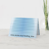 Carte Joyeux anniversaire de bowling (Dos)