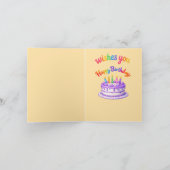 Carte Joyeux anniversaire de Buster (Intérieur)