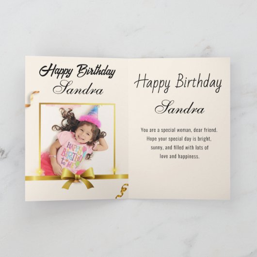 Carte Joyeux anniversaire de Cake (Intérieur)