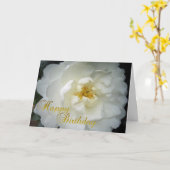 Carte Joyeux Anniversaire de Camellia (Fleur jaune)