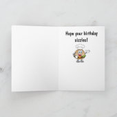 Carte Joyeux anniversaire de Cheeseburger (Intérieur)