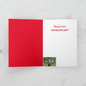 Carte Joyeux anniversaire de chèvre (Intérieur)