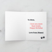 Carte Joyeux anniversaire de chien Red Fawn French Bulld (Intérieur)