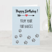 Carte Joyeux anniversaire de Chiens Chats Animaux multip (Devant)