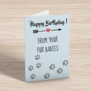 Carte Joyeux anniversaire de Chiens Chats Animaux multip