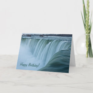 Carte Joyeux anniversaire de chutes du Niagara !