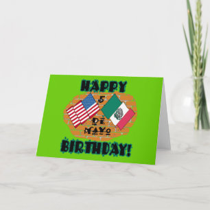Carte Joyeux anniversaire de Cinco De Mayo