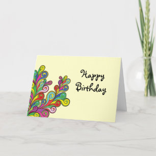 Carte Joyeux anniversaire de Color Waves