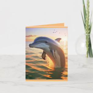 Carte Joyeux anniversaire de dauphin