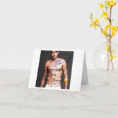 Carte Joyeux anniversaire de Dominique Sherwood (Fleur jaune)