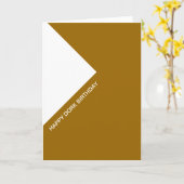 Carte Joyeux anniversaire de Dork (Fleur jaune)