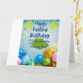 Carte Joyeux anniversaire de Farting (Fleur jaune)