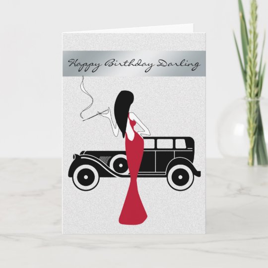 Carte Joyeux Anniversaire De Femme Chic Elegante Zazzle Be