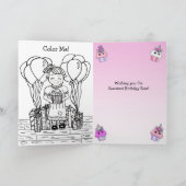 Carte Joyeux anniversaire de fille (Intérieur)