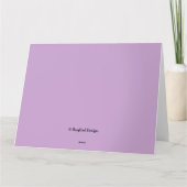 Carte Joyeux Anniversaire de fleurs de crocus pourpre bo (Dos)