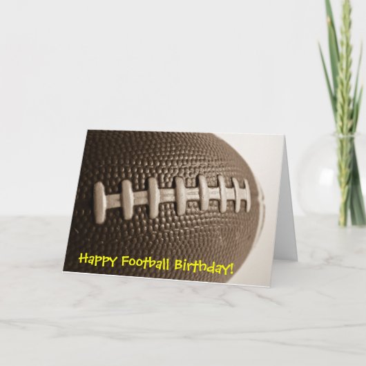 Carte Joyeux anniversaire de football (Devant)