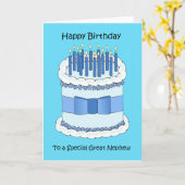 Carte Joyeux anniversaire de grand neveu (Fleur jaune)