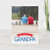 Carte Joyeux Anniversaire de Grand-père Custom (Devant)