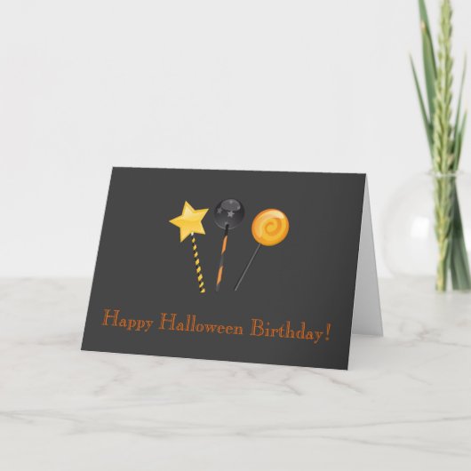 Carte Joyeux anniversaire de Halloween ! (Lucettes de (Devant)