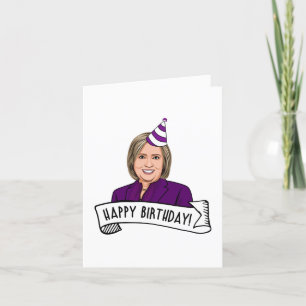 Carte Joyeux Anniversaire de Hillary Clinton