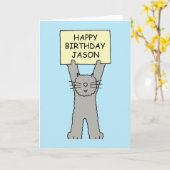 Carte Joyeux anniversaire de Jason (Fleur jaune)