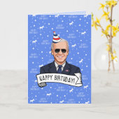 Carte Joyeux Anniversaire de Joe Biden (Fleur jaune)