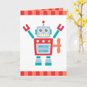 Carte Joyeux anniversaire de jouet mignon vintage de (Fleur jaune)