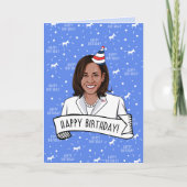 Carte Joyeux Anniversaire de Kamala Harris (Devant)