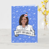 Carte Joyeux Anniversaire de Kamala Harris (Fleur jaune)