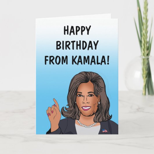 Carte Joyeux Anniversaire De Kamala Harris Card (Devant)