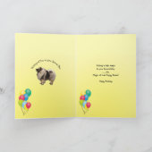 Carte Joyeux anniversaire de Keeshond (Intérieur)