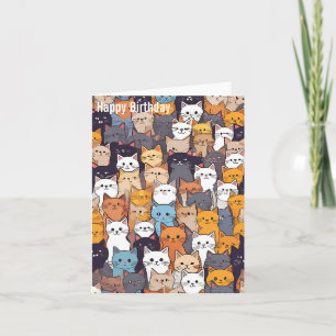 Carte Joyeux anniversaire de Kitty