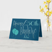 Carte Joyeux anniversaire de l’homme N’importe quel âge (Fleur jaune)