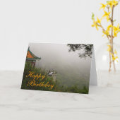 Carte Joyeux anniversaire de la Chine (Fleur jaune)