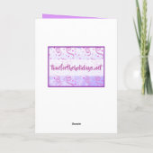 Carte Joyeux anniversaire de la floraison des lupines vi (Dos)