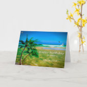 Carte Joyeux anniversaire de la FLORIDE (Fleur jaune)