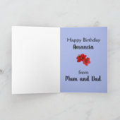 Carte Joyeux Anniversaire de la jungle tropicale jamaïca (Intérieur)