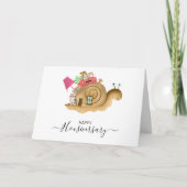 Carte Joyeux anniversaire de la maison aiguillage housiv (Devant)