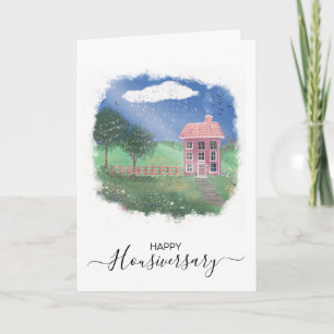 Carte Joyeux anniversaire de la maison aiguillage housiv