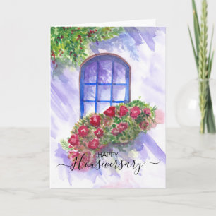 Carte Joyeux anniversaire de la maison aiguillage housiv