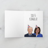 Carte Joyeux anniversaire de la Maison Blanche Biden Har (Intérieur)