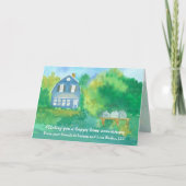 Carte Joyeux Anniversaire De La Maison Réaltor Farmhouse (Devant)