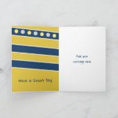 Carte Joyeux anniversaire de la Marine et de l'or de Gra (Intérieur)