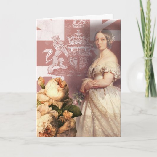 Carte Joyeux anniversaire de la Reine Victoria (Devant)