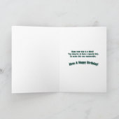 Carte Joyeux anniversaire de l'African American Boy and (Intérieur)