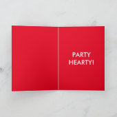 Carte Joyeux anniversaire de l'année bissextile ! Ballon (Intérieur)