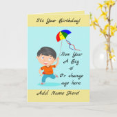 Carte Joyeux anniversaire de l'enfant (Fleur jaune)