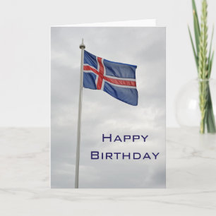 Carte Joyeux anniversaire de l'Icelandic