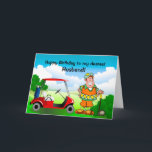 Carte Joyeux anniversaire de ma mort<br><div class="desc">Cute and colorful birthday card for the golfer in your life Change the text to your desired message. Donc cette "this greeting card",  be given to papa,  brother,  co-worker ou any golfer and for all special occasion.</div>
