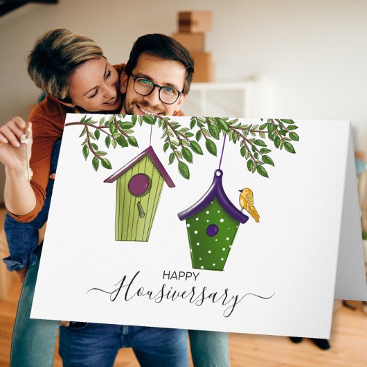 Carte Joyeux anniversaire de maison, Parrainage de maiso